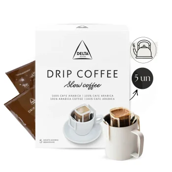 DELTA CAFÉS® Café Moulu Drip Coffee 100% Arabica 5 X 9g