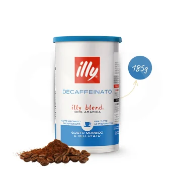 ILLY® Café Moulu Décaféiné 185g