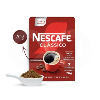 NESCAFÉ® Café Soluble Clássico Decaf 10 u.