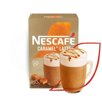 NESCAFÉ® Café Soluble Cappuccino Caramel Latte 8 u.