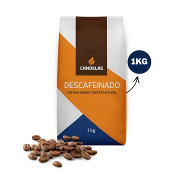 CANDELAS® Café en Grains Décaféiné 1kg