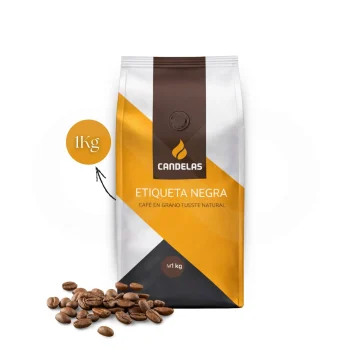 CANDELAS® Café en Grains Etiqueta Negra 1kg