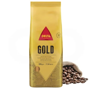 DELTA CAFÉS® Café en Grains Gold 500g