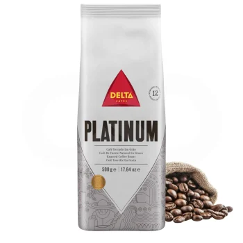 DELTA CAFÉS® Café en Grains Platinum 500g