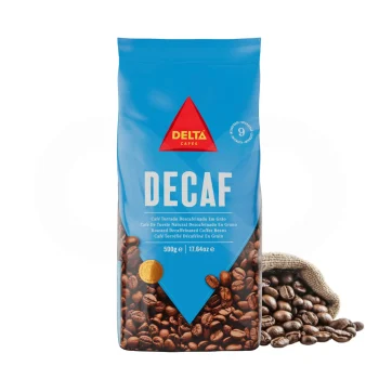 DELTA CAFÉS® Café en Grains Decaf 500g