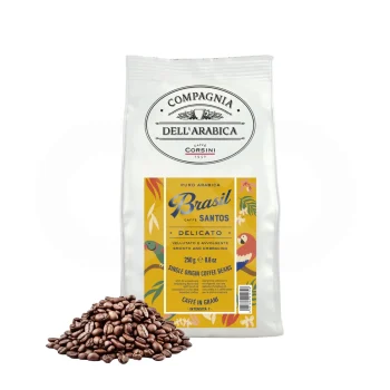 COMPAGNIA DELL ARABICA® Café en Grains Brasil 250g