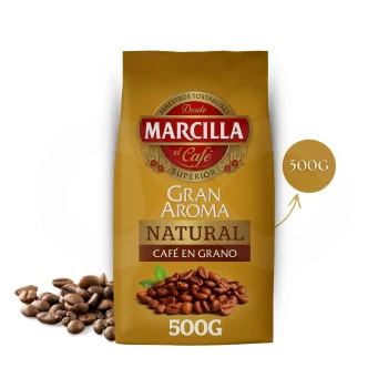 MARCILLA® Café en Grains Gran Aroma Natural 500g