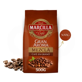 MARCILLA® Café en Grains Gran Aroma Mezcla 500g