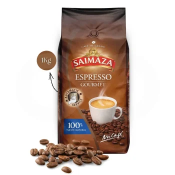 SAIMAZA® Café en Grains Espresso Gourmet 1kg