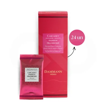 DAMMANN FRÈRES® Thé Carcadet Passion Framboise 24 u.
