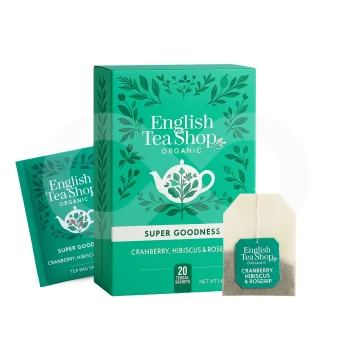 ENGLISH TEA SHOP® Thé Canneberge Hibiscus Rose Musquée 20 u.
