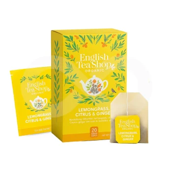 ENGLISH TEA SHOP® Thé Citronnelle, Agrumes, Gingembre 20 u.
