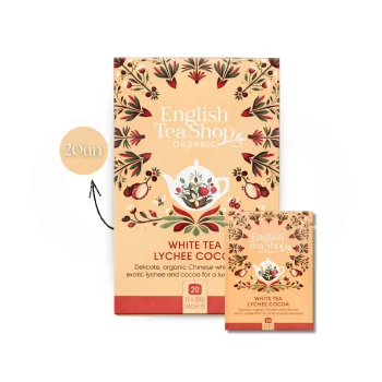 ENGLISH TEA SHOP® Thé Blanc, Litchi Et Cacao 20 u.