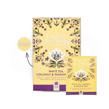 ENGLISH TEA SHOP® Thé Blanc, Coco Et Fruit Pasion 20 u.