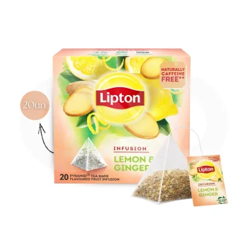 LIPTON® Thé Lemon & Ginger 20 u.