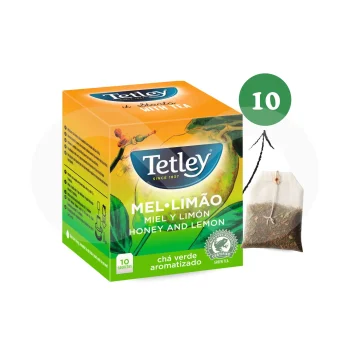 TETLEY® Thé Vert TETLEY, Miel Et Citron 10 u.