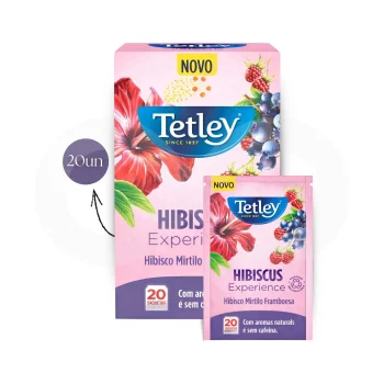 TETLEY® Thé Hibiscus Myrtille Framboise 20 u.