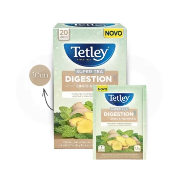 TETLEY® Thé Digestion Zinc Et Vitamine D 20 u.