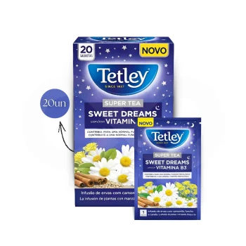 TETLEY® Thé Sweet Dreams Vitamine B3 20 u.