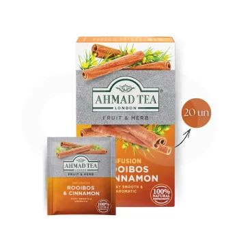 AHMAD TEA® Thé Rooibos Et Cannelle 20 u.