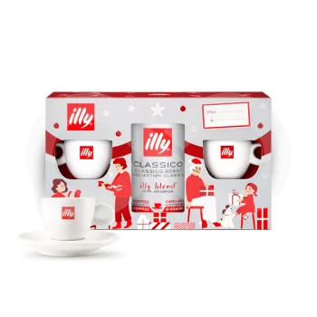 ILLY® Kit Classique Moulu + 2 Tasses