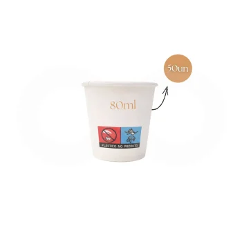 Gobelets jetables 80 ml, 50 unités