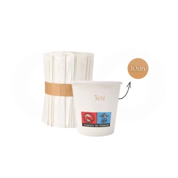 Gobelets en Papier 3oz et Agitateurs 10 Unités