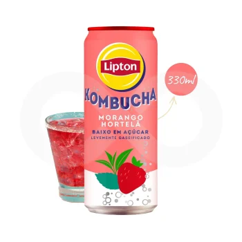 LIPTON® Kombucha Fraise et menthe 330 ml