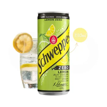 SCHWEPPES® Eau tonique au citron zéro 330 ml